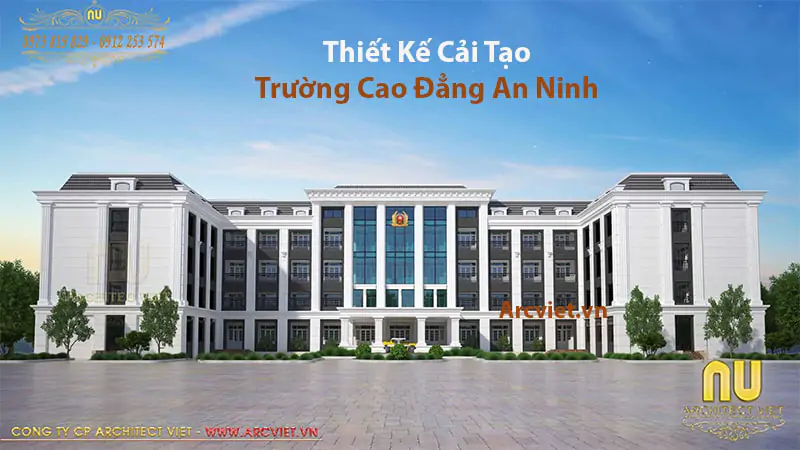 Thiết kế trường cao đẳng an ninh tại Sóc Sơn - Hà Nội