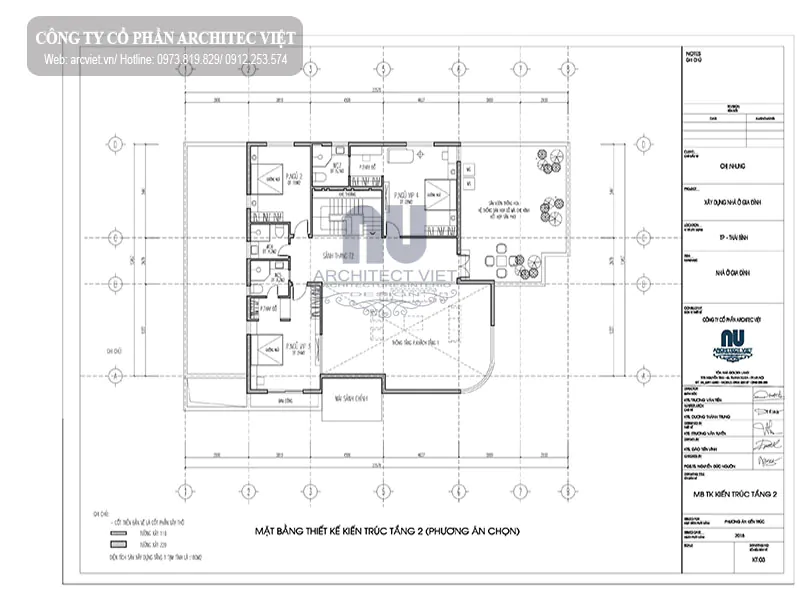 bố trí công năng tầng 1 biệt thự vườn 2 tầng hiện đại 300m2