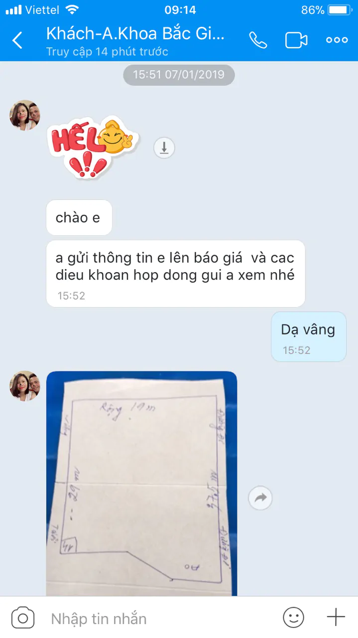 Trao đổi với khách hàng