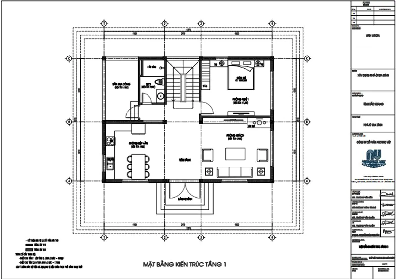 Mặt bằng biệt thự