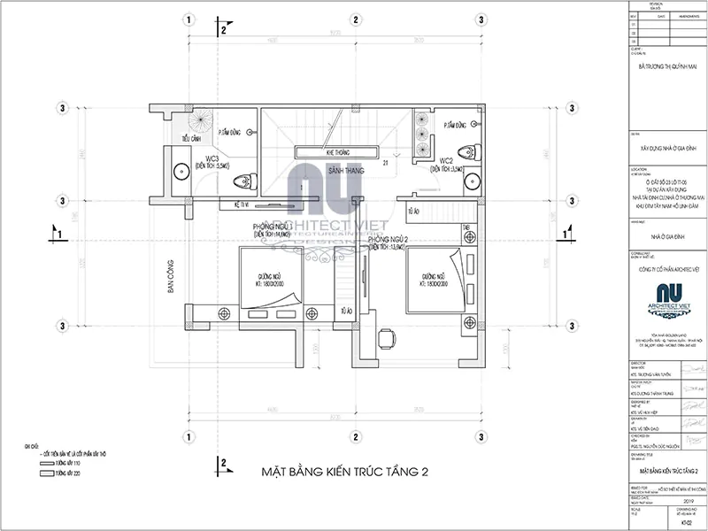 thiết kế nhà 50m2 3 tầng