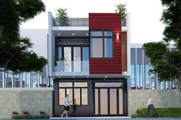 mẫu nhà hiện đại 70m2