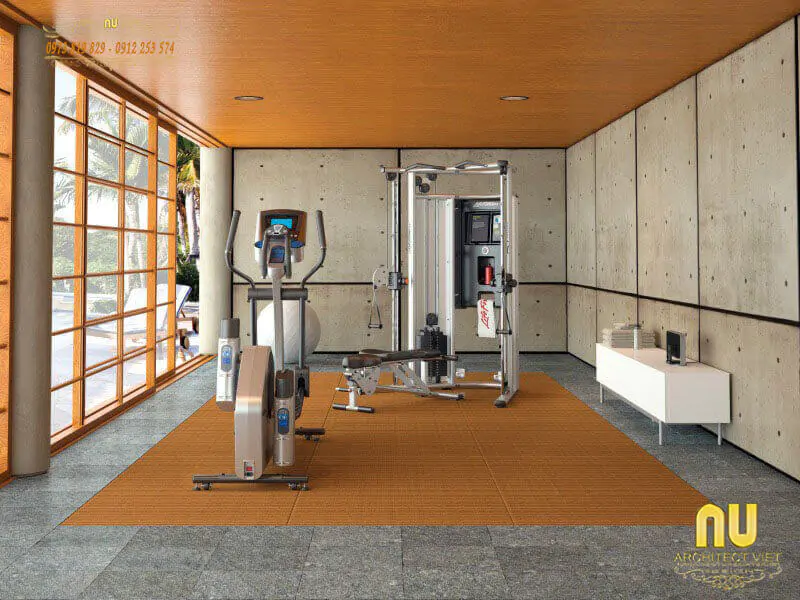 phòng tập gym tại nhà hiện đại