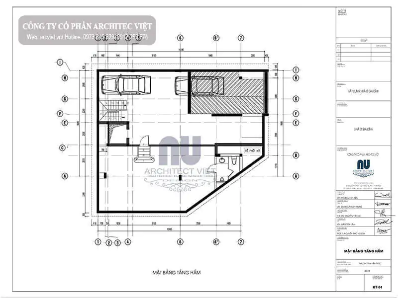 sơ đồ công năng sử dụng hợp lý cho căn biệt thự 4 tầng