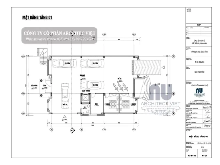 Thiết kế biệt thự với công năng tiện nghi