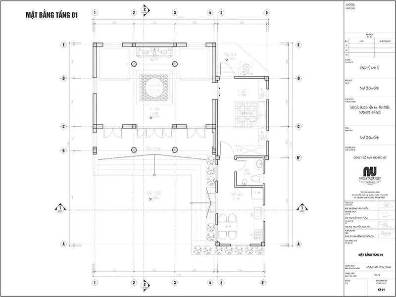 thiết kế nhà ở kết hợp nhà thờ truyền thống