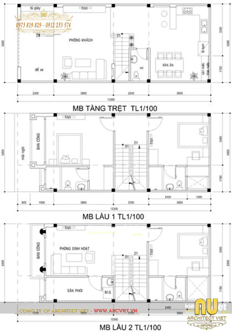 mặt tiền nhà ống đẹp hiện đại