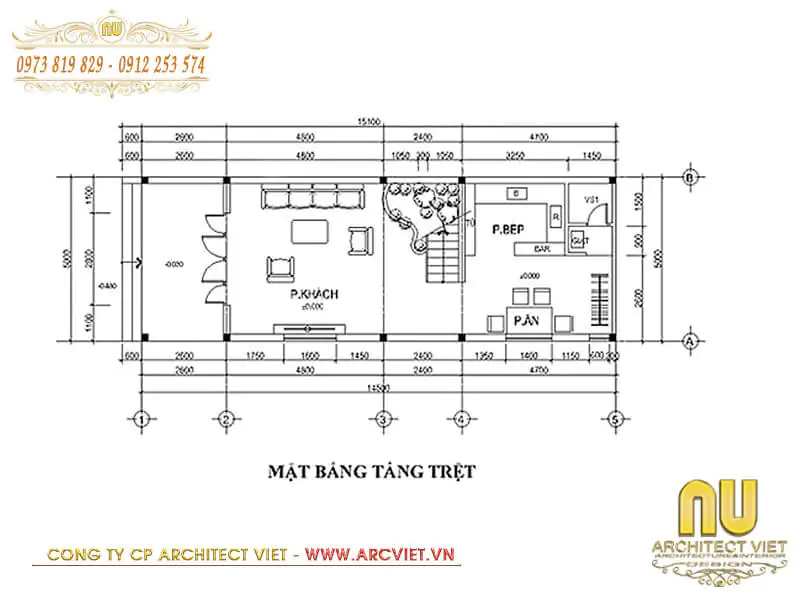 nhà 2 tầng mái thái giá rẻ