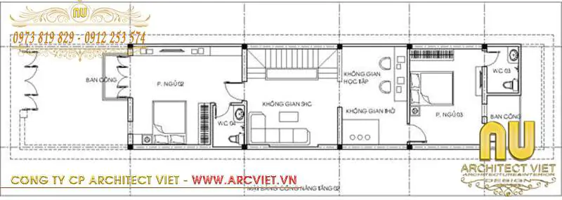 mẫu nhà 2 tầng 6x14m đẹp