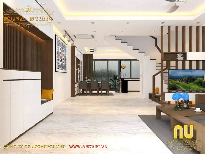 mẫu nhà 2 tầng đẹp 5x16m