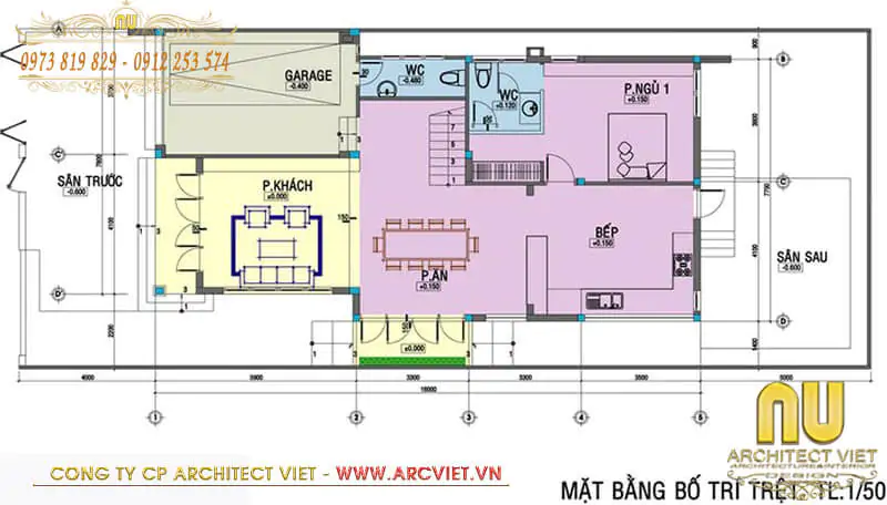 mẫu nhà 3 tầng đẹp ở nông thôn