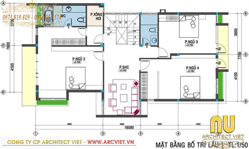 mẫu nhà 3 tầng đẹp ở nông thôn