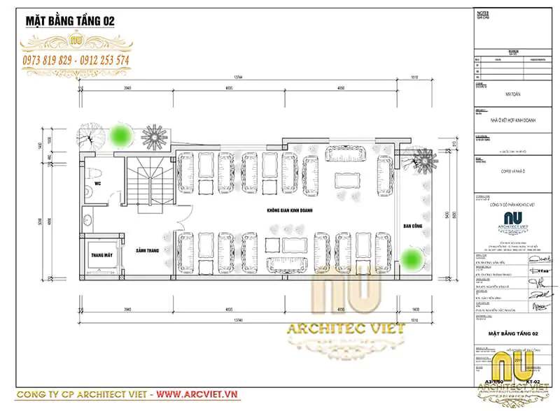 mẫu nhà phố kết hợp văn phòng