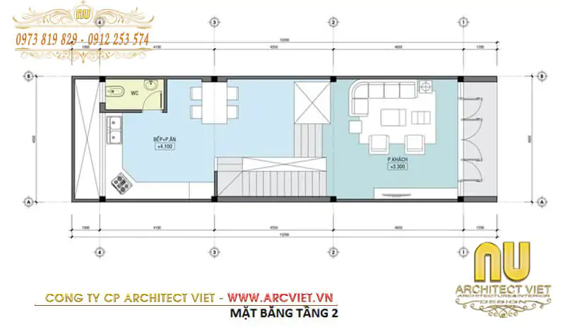 nhà lệch tầng 5x16