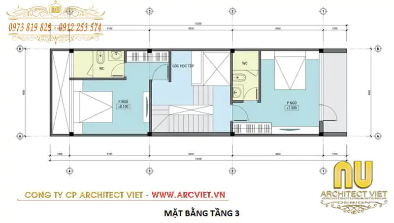 nhà lệch tầng 5x16