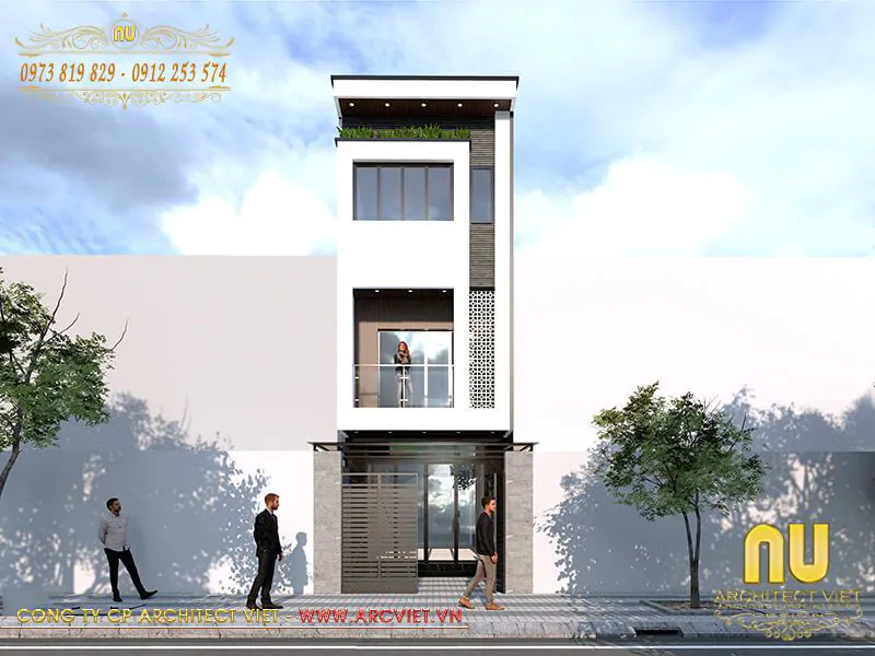 mẫu nhà đẹp 3 tầng 4x15m