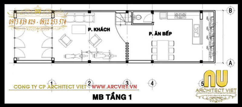 thiết kế nhà 30m2 3 tầng