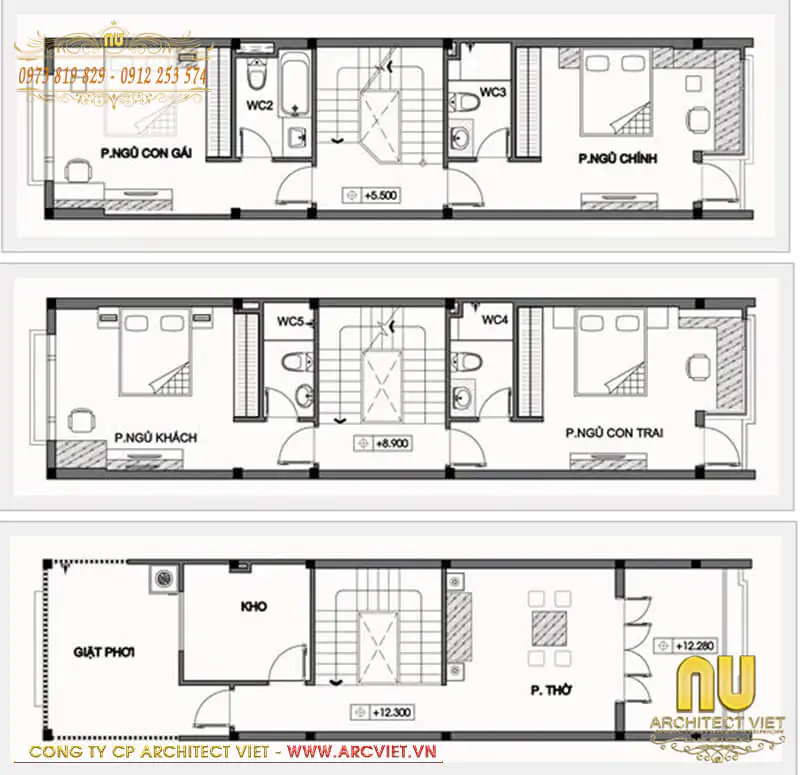 thiết kế nhà 30m2 3x10