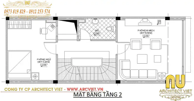 mẫu mặt tiền nhà ống không ban công