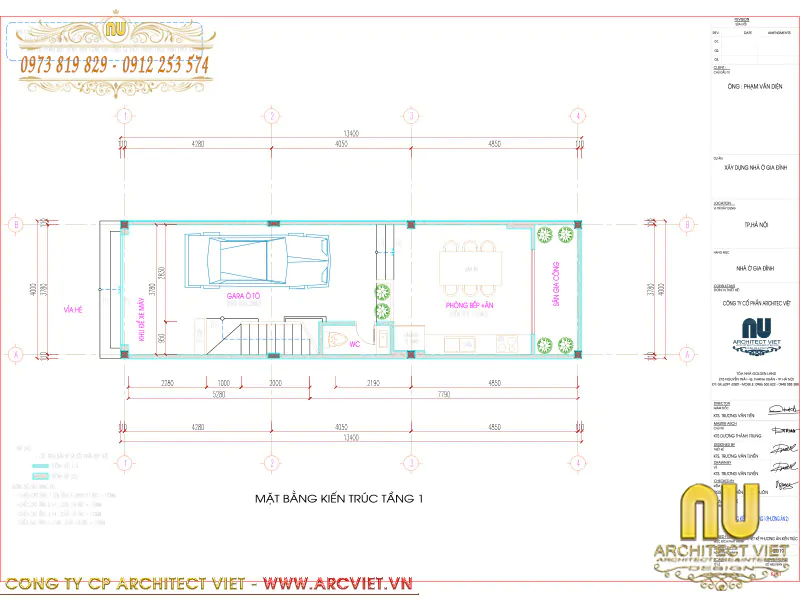 Nhà phố 4 tầng