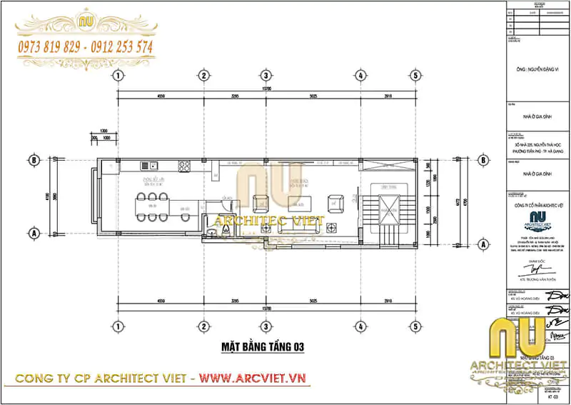 thiết kế nhà phố tân cổ điển