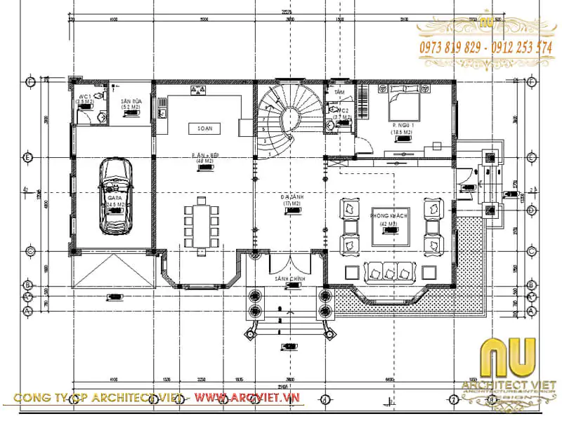 nhà thái 2 tầng đẹp