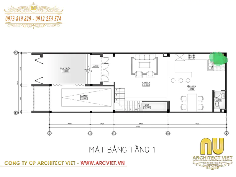 thiết kế nhà 6x20