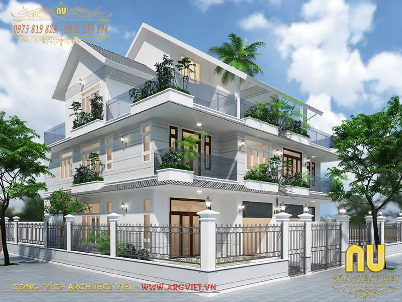 thiết kế nhà đẹp 3 tầng