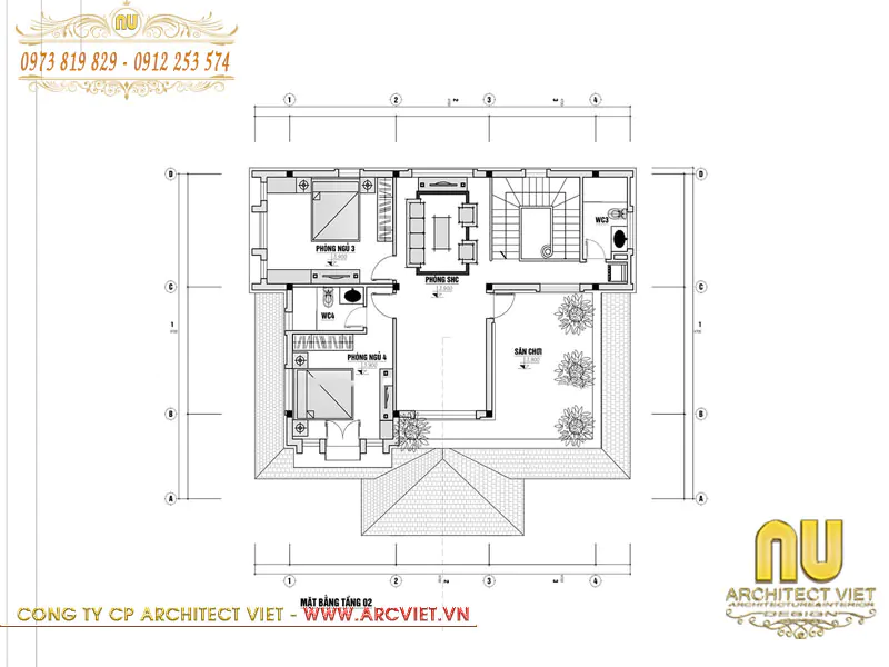 thiết kế nhà vuông 9x9