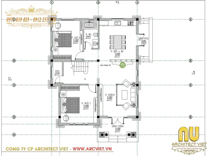 thiết kế nhà rộng 7m dài 15m