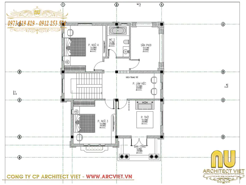 thiết kế nhà rộng 7m dài 15m