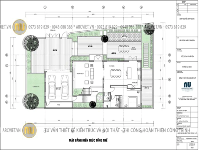 biệt thự mái nhật mặt tiền 15m