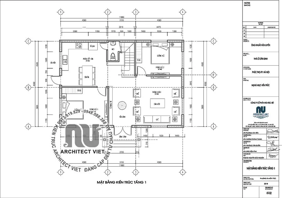 Thiết kế biệt thự tân cổ điển 3 tầng