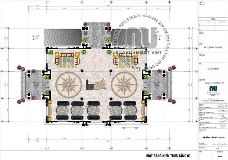 Thiết kế biệt thự kiến trúc Pháp