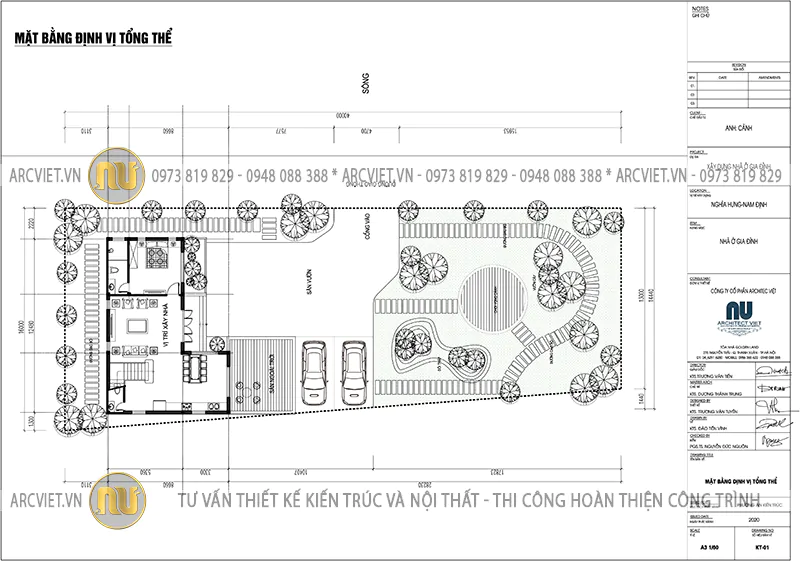 Thi công biệt thự 3 tầng mái Nhật 100m2