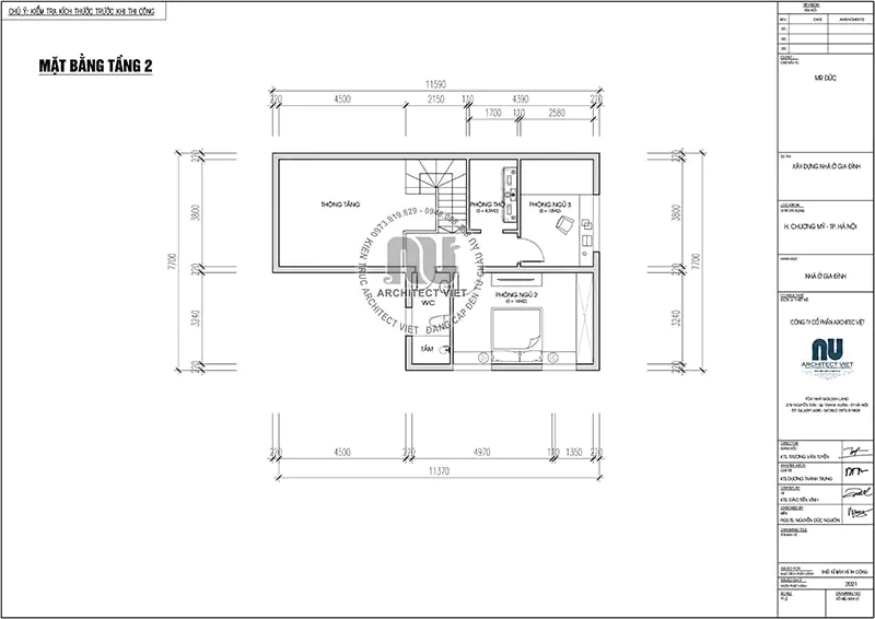 bản vẽ nhà 2 tầng