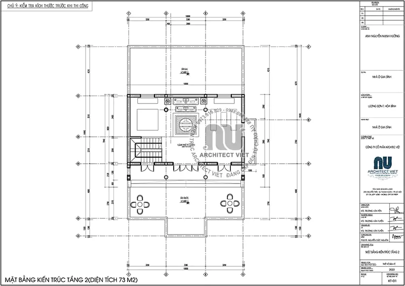 Nhà Thờ 3 Gian Kết Hợp Nhà Ở