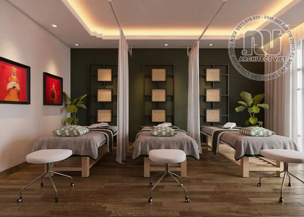 thiết kế spa mini đơn giản