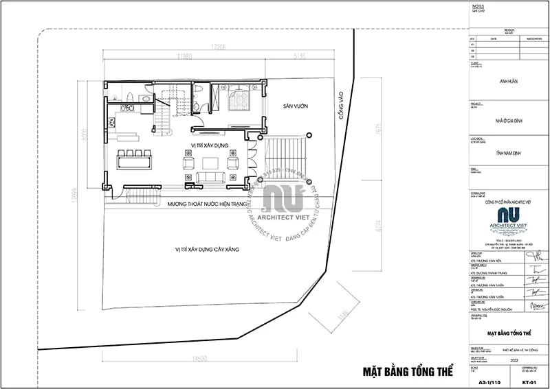 thiết kế nhà chiều ngang 9m