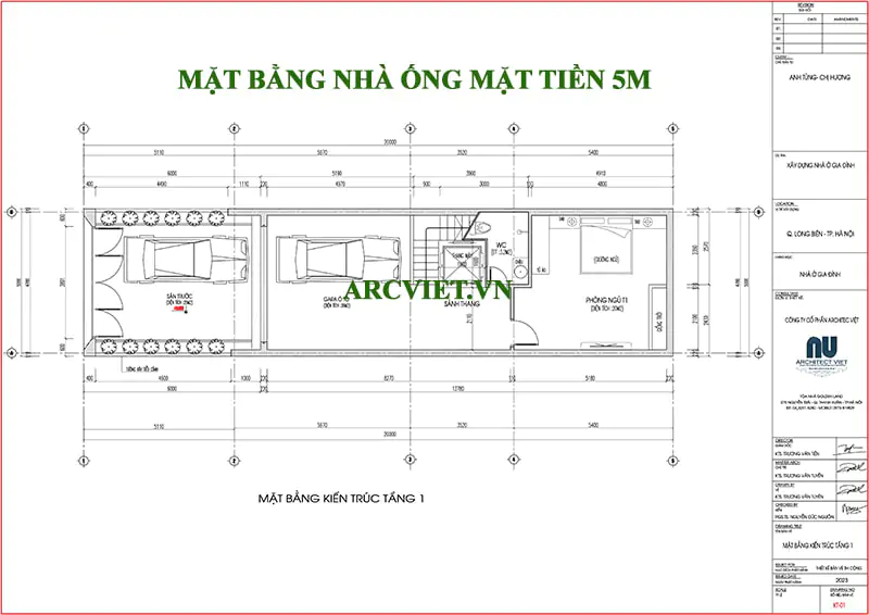 Mặt bằng tổng thể khu đất và định vị vị trí xây nhà phố 6 tầng 