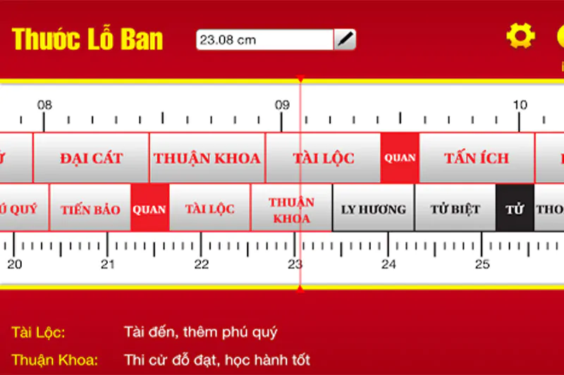 Thước lỗ ban là gì