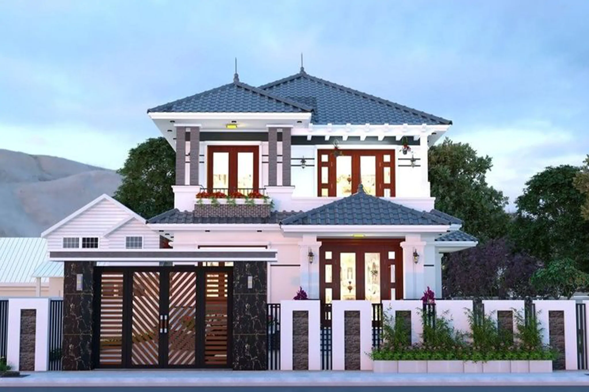 Mẫu nhà 120m2 hiện đại