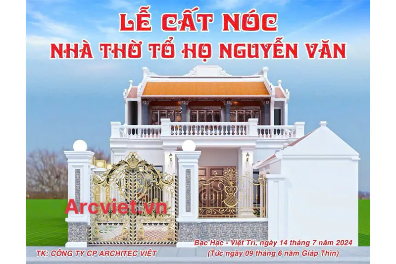 Mẫu thiết kế nhà thờ kết hợp nhà ở