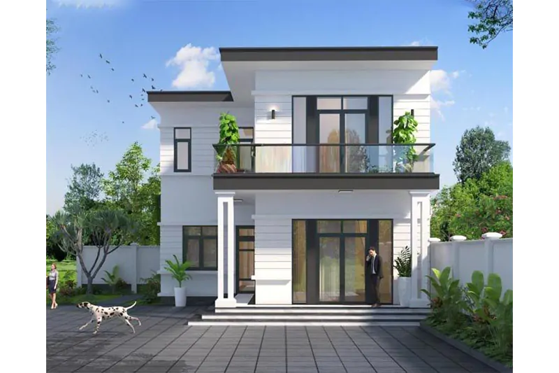 Nhà 2 tầng 5 phòng ngủ 200m2