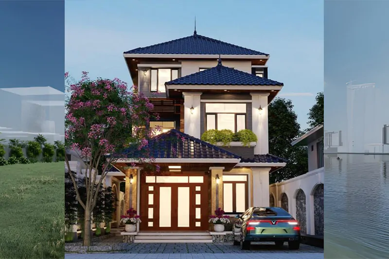 Thiết kế nhà vuông 9×9m đẹp