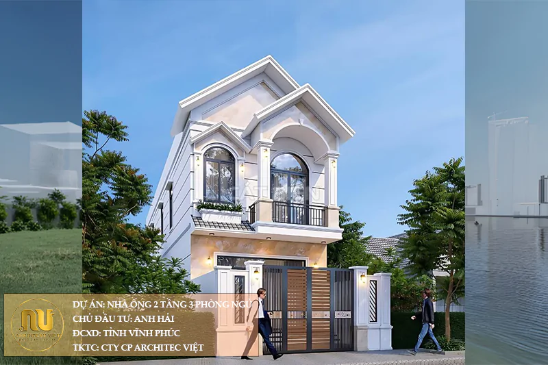 Nhà Ống 2 Tầng 3 Phòng Ngủ Đẹp