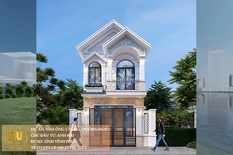 Nhà Ống 2 Tầng 3 Phòng Ngủ Đẹp