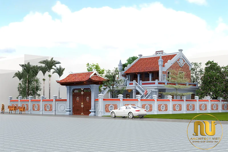 Mẫu Nhà Thờ 2 Tầng Tôn Nghiêm Cho Dòng Họ