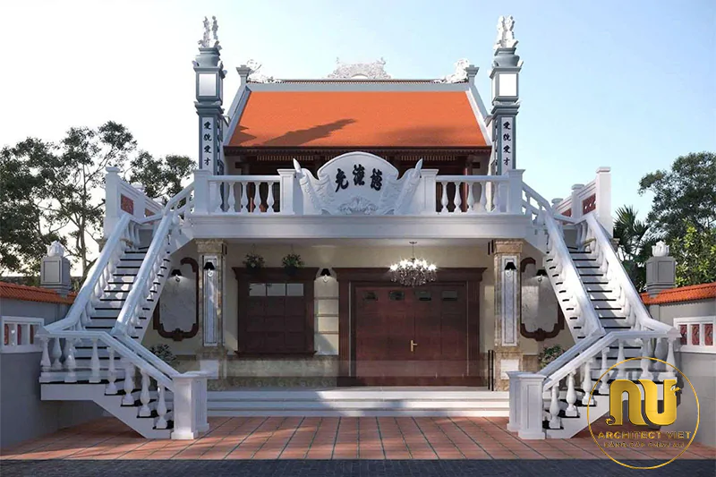 Mẫu Nhà Thờ 2 Tầng Tôn Nghiêm Cho Dòng Họ