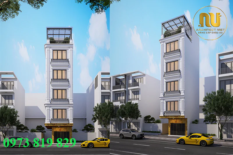 Thiết Kế Nhà 60m2 Mặt Tiền 5m